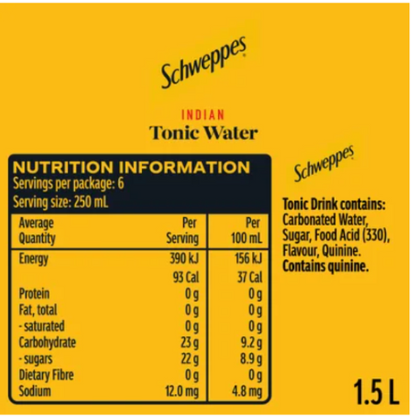 Schweppes Indian Tonic Water 1.5l