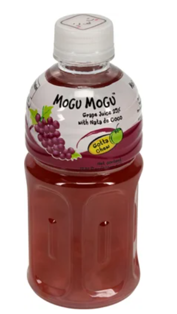 Mogu Mogu Grape Flavour Juice With Nate De Coco 320ml