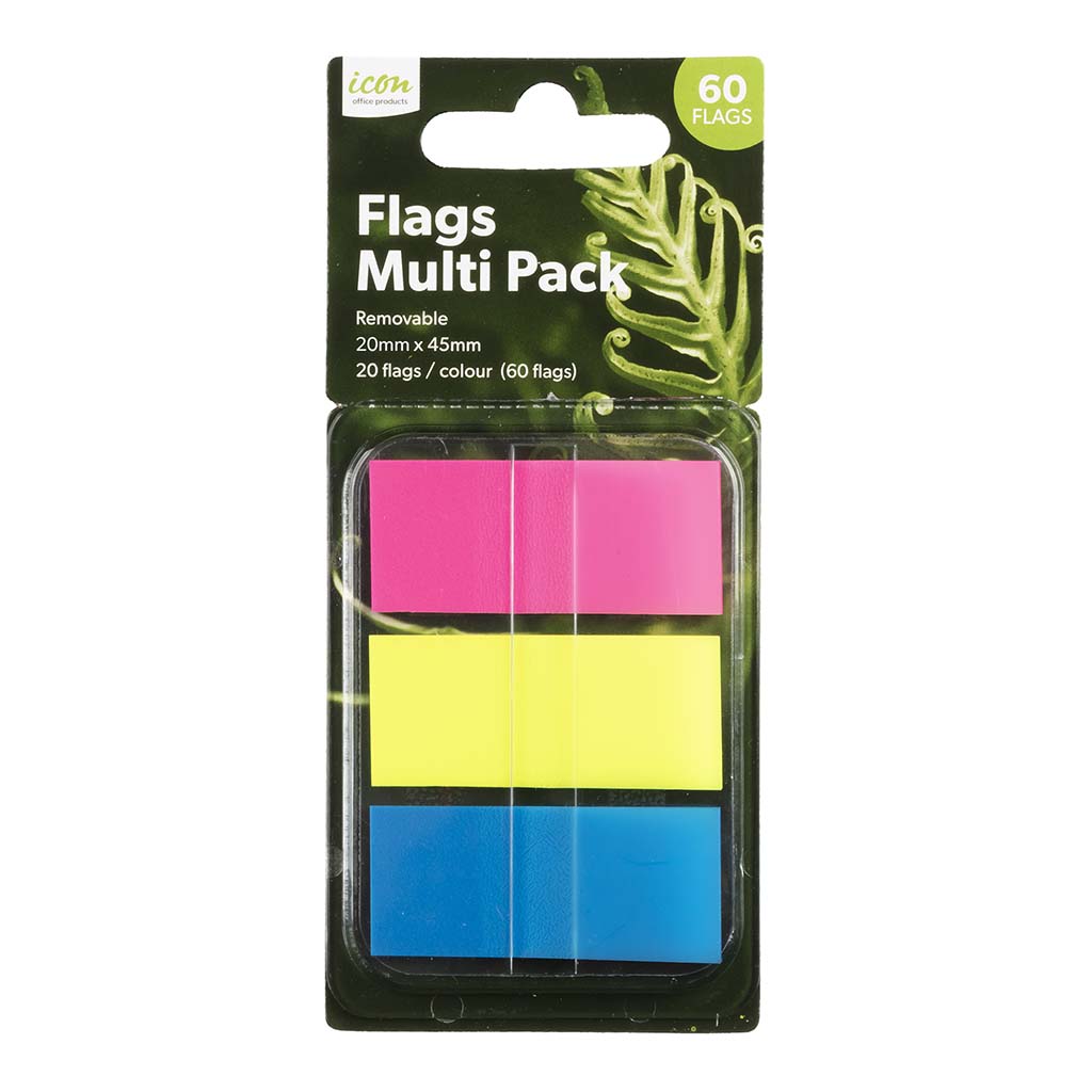 Icon Pop-up Flags Multi, Pack of 3 - Cafe Supply