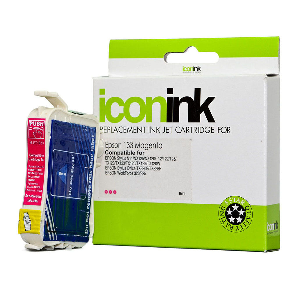 Icon Compatible Epson 133 Magenta Ink Cartridge - Cafe Supply