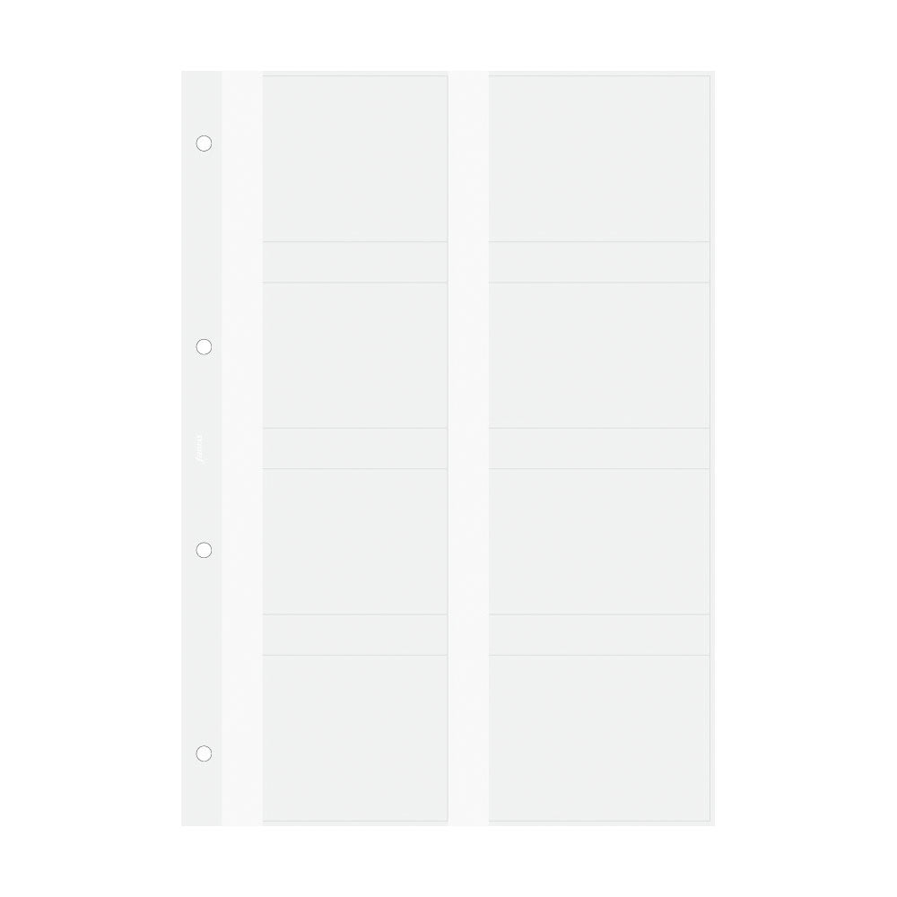 Filofax A4 Business Card Holder Refill - Cafe Supply