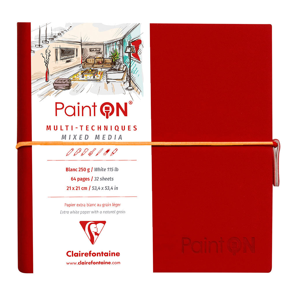 PaintON Stitchbook White 19x19cm 250g 32sh - Cafe Supply