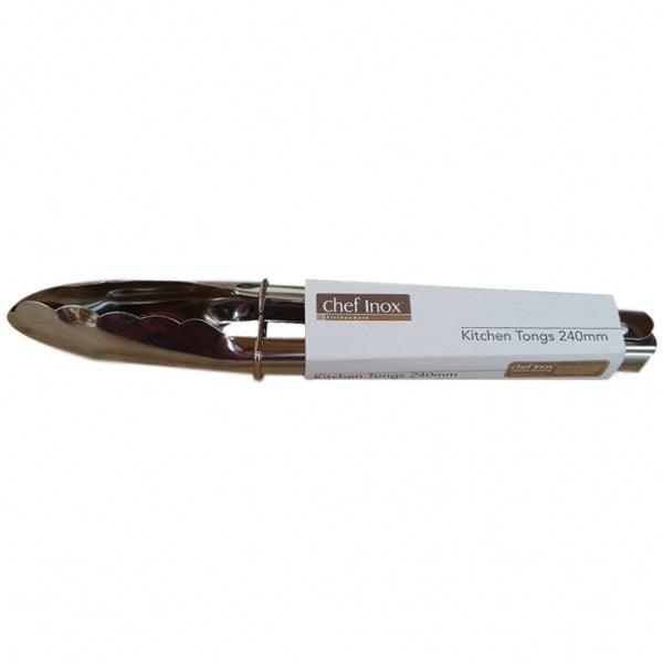 Lightweight Food Tongs with Clip 240mm - Cafe Supply