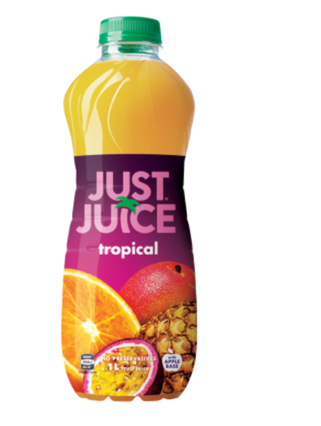 Just Juice Tropical Fruit Juice 1l - Cafe Supply