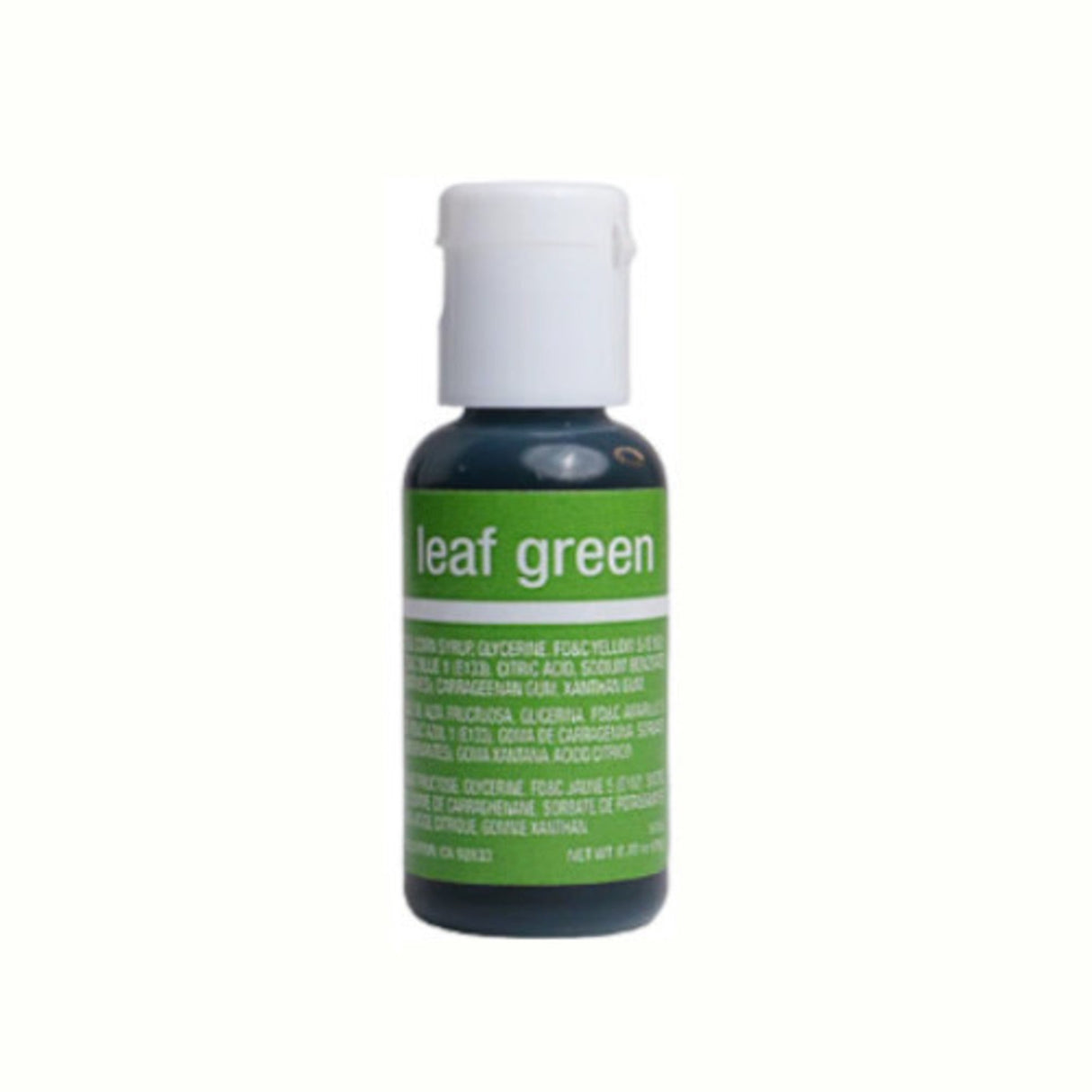 Chefmaster Liqua Gel Leaf Green .70oz Bottle - - Cafe Supply