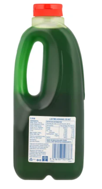 Longest Drink Lime Milkshake Syrup 1l - Cafe Supply