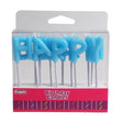 Candle Happy Birthday Letters Blue - Cafe Supply