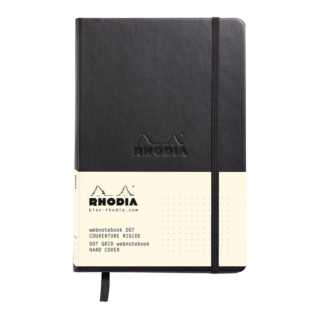 Rhodia Webnotebook A5 Dotted Black - Cafe Supply