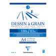 Clairefontaine Drawing Pad Grain A4 180g 30sh - Cafe Supply
