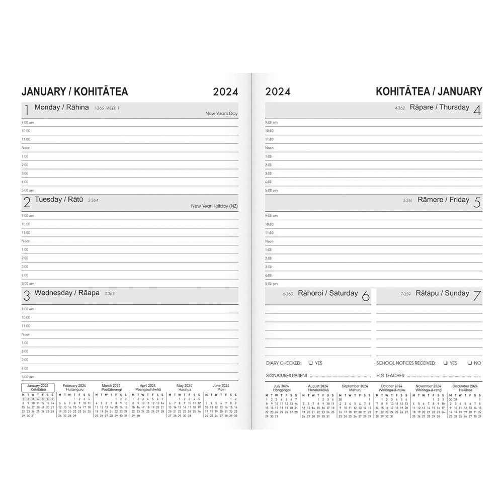 Collins Students A53 Week to View Diary Even Year - Cafe Supply