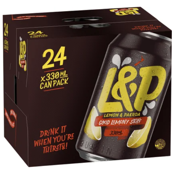 L&P Soft Drink Cans 24pk - Cafe Supply