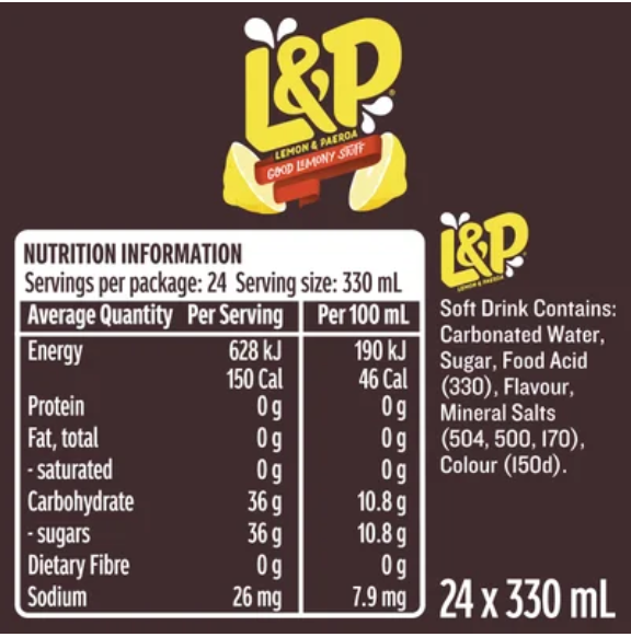 L&P Soft Drink Cans 24pk - Cafe Supply