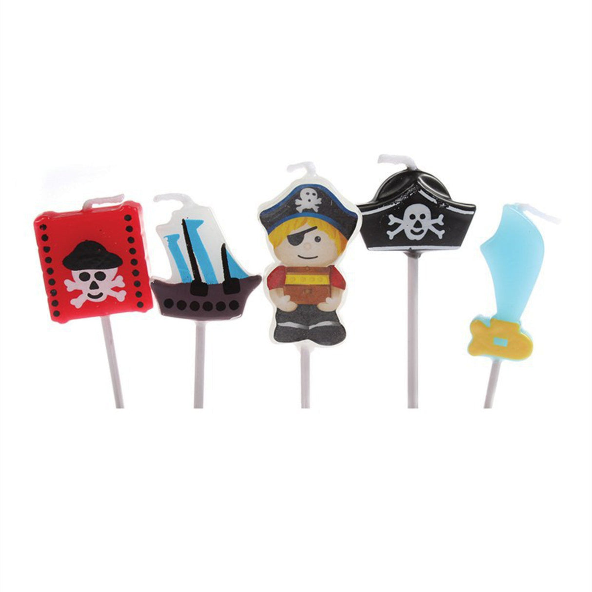 Candles Birthday Pirate 5pce - Cafe Supply