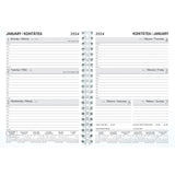 Collins Students A53 Week to View Diary Spiral Even Year - Cafe Supply