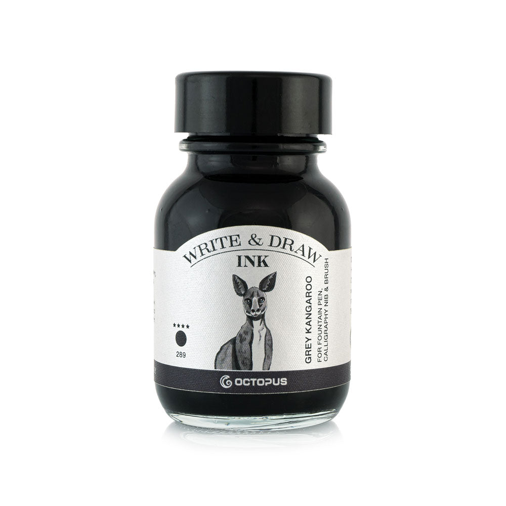 Octopus Fluids Write and Draw Ink 289 Grey Kangaroo 50ml - Cafe Supply