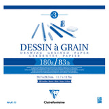 Clairefontaine Drawing Pad Grain 28x28cm 180g 30sh - Cafe Supply