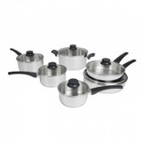 18cm S/S Saucepan with Glass Lid - Cafe Supply