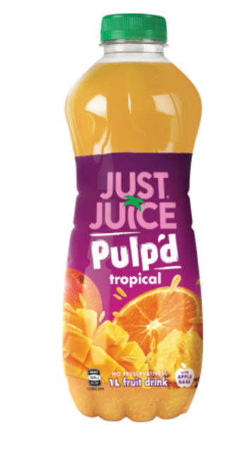 Just Juice Pulp'd Tropical Fruit Drink 1l - Cafe Supply