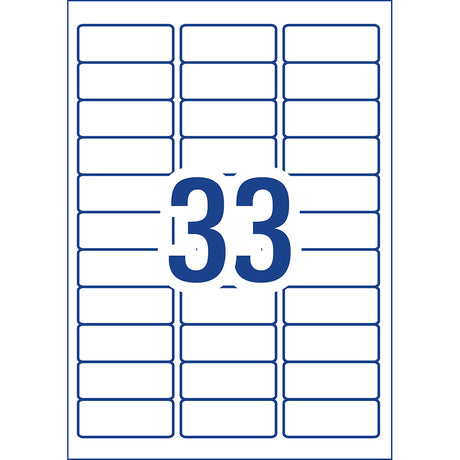 Avery Label L7157 General Use 64x24.3mm 33up 100 Sheets - Cafe Supply