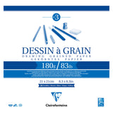 Clairefontaine Drawing Pad Grain 21x21cm 180g 30sh - Cafe Supply