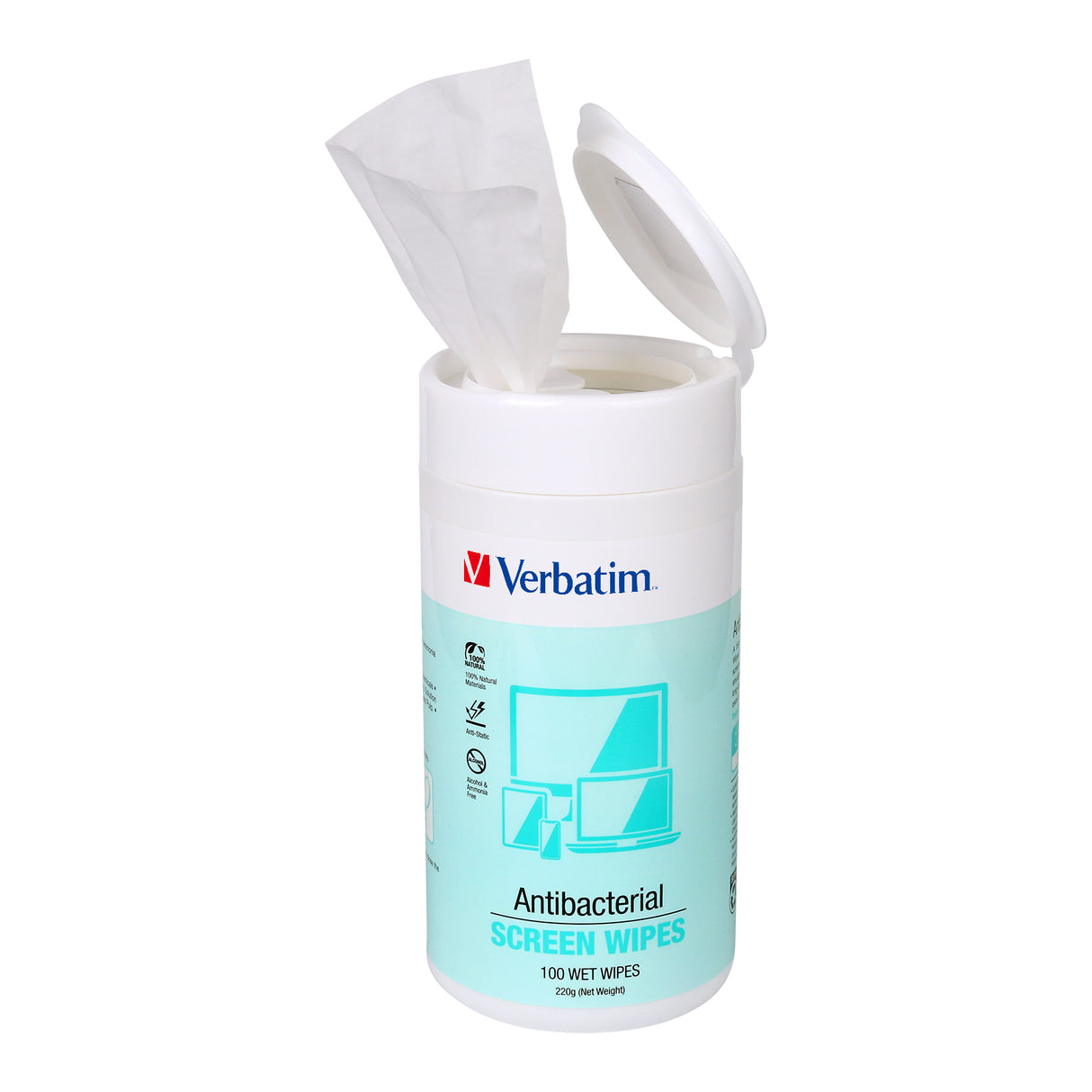 Verbatim Essentials Screen Wipes 100 Pack - Cafe Supply