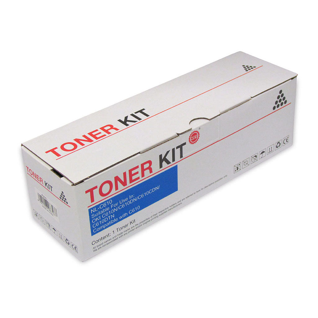 Icon Compatible OKI C610 Cyan Toner Cartridge - Cafe Supply