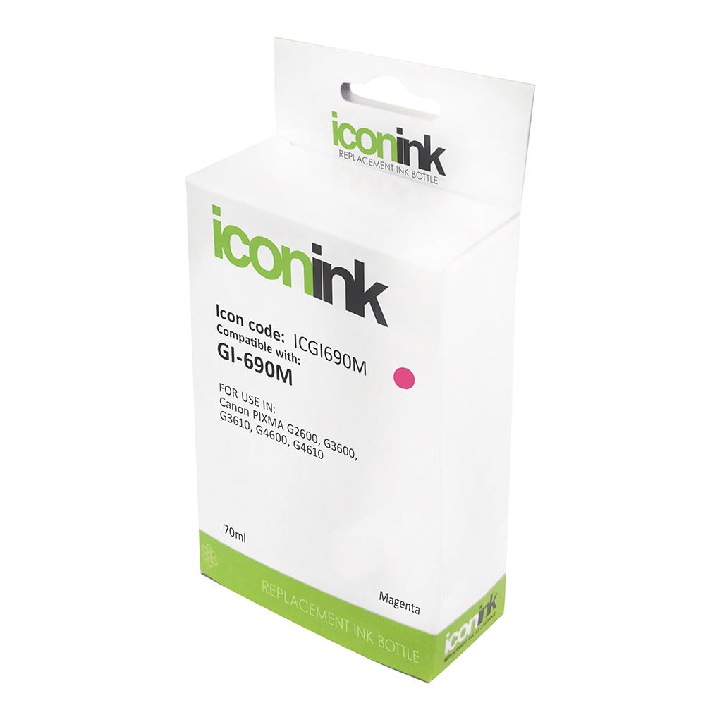 Icon Compatible Canon GI690 Magenta Ink Bottle - Cafe Supply