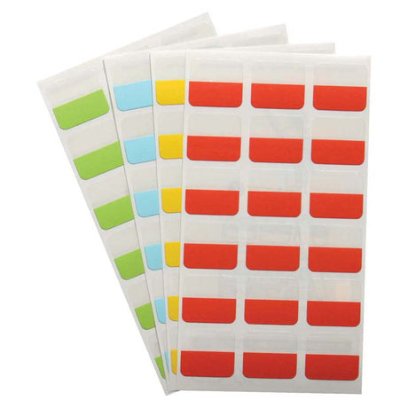 3L Index Tab 25mm Assorted 72 Pack - Cafe Supply
