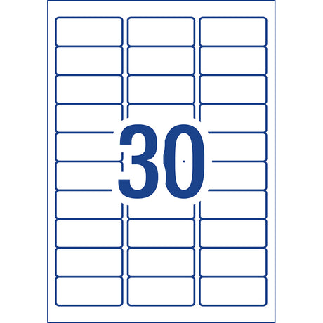 Avery Label L7158 General Use 64x26.7mm 30up 100 Sheets - Cafe Supply