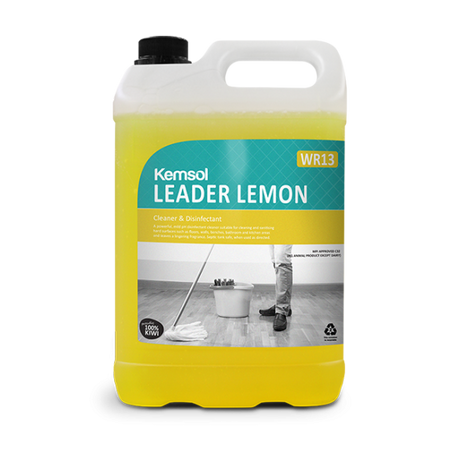 Kemsol Leader Lemon Disinfectant 5L - Cafe Supply