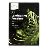 Icon Laminating Pouches A4 Gloss 80mic, Pack of 100 - Cafe Supply