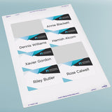 Avery Label Fabric Badge L7418 86.5 x 55.5mm 8up 15 Sheets - Cafe Supply