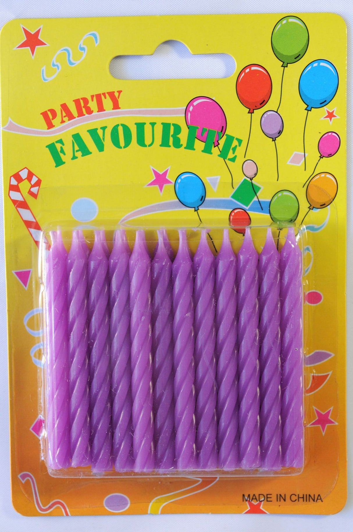 Candle Twist Purple (24) - Cafe Supply