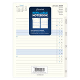 Filofax Refill Notebook A5 Month Planner 2024 - Cafe Supply