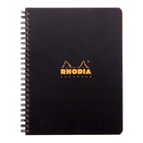 Rhodiactive Notebook Spiral A5+ Lined Black - Cafe Supply
