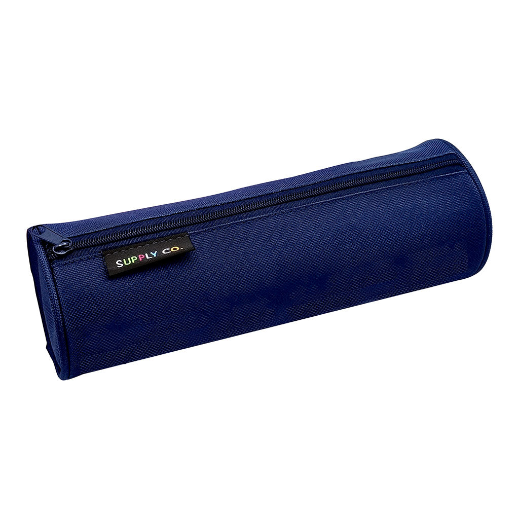 Supply Co Recycled Pencil Case Tube Navy 21x8cm - Cafe Supply