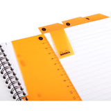 Rhodiactive Notebook Spiral A5+ Lined Black - Cafe Supply