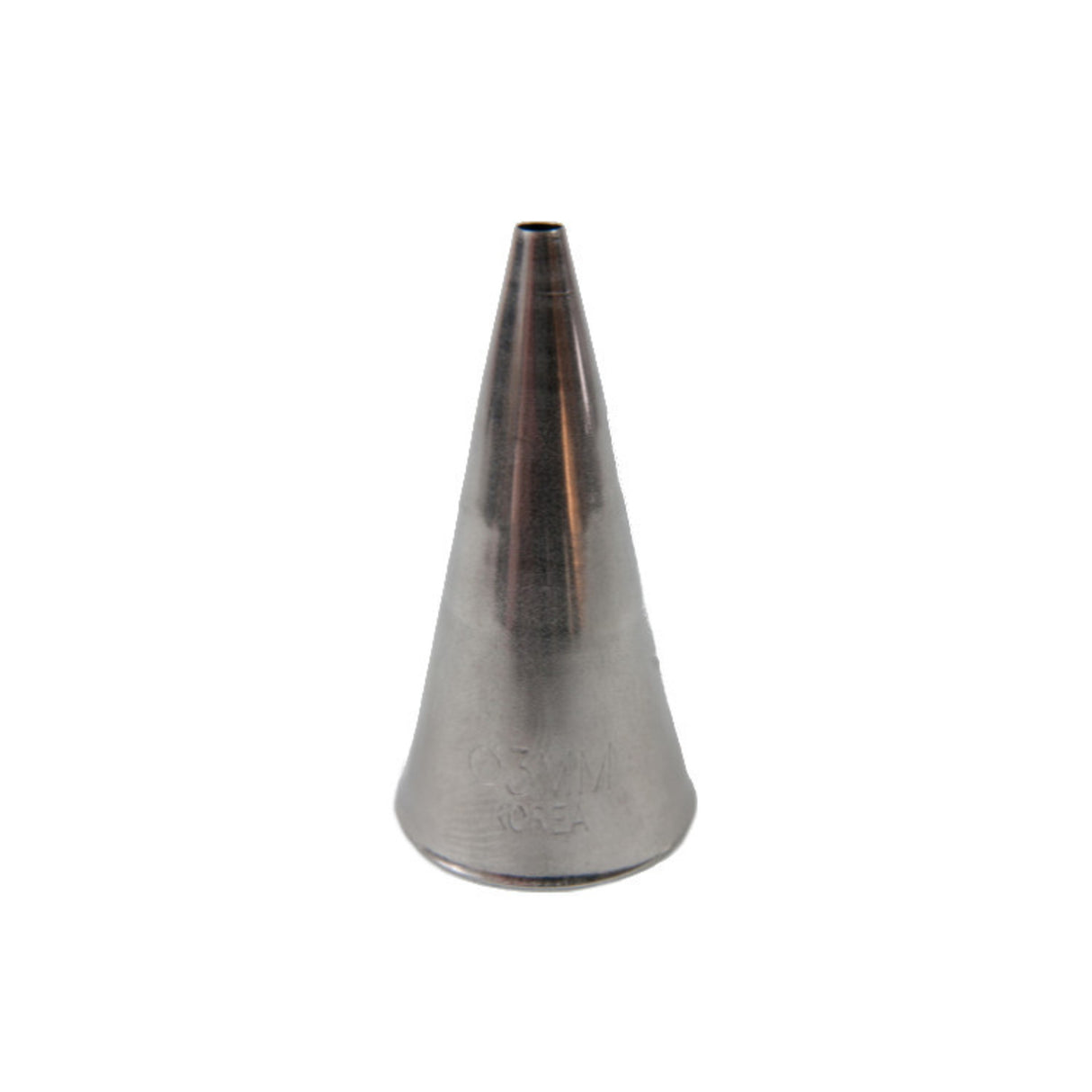 Large Stainless Steel Plain 3mm Piping Tube, 5cm length, nozzle - Cafe Supply