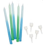 Candles Ombre Blue/Green 100mm (12) - Cafe Supply