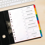 Avery Dividers A4 10 Tab Coloured Pre-Printed Extra Wide L7411-10 - Cafe Supply