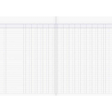 Milford A4 14 Money Column 26 Leaf Limp Analysis Book - Cafe Supply