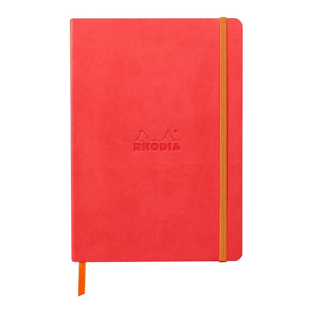 Rhodiarama Softcover Notebook A5 Dotted Coral - Cafe Supply