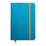 Rhodiarama Hardcover Notebook Pocket Lined Turquoise - Cafe Supply