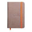 Rhodiarama Hardcover Notebook Pocket Lined Taupe - Cafe Supply