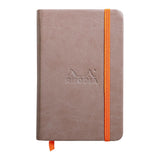 Rhodiarama Hardcover Notebook Pocket Lined Taupe - Cafe Supply