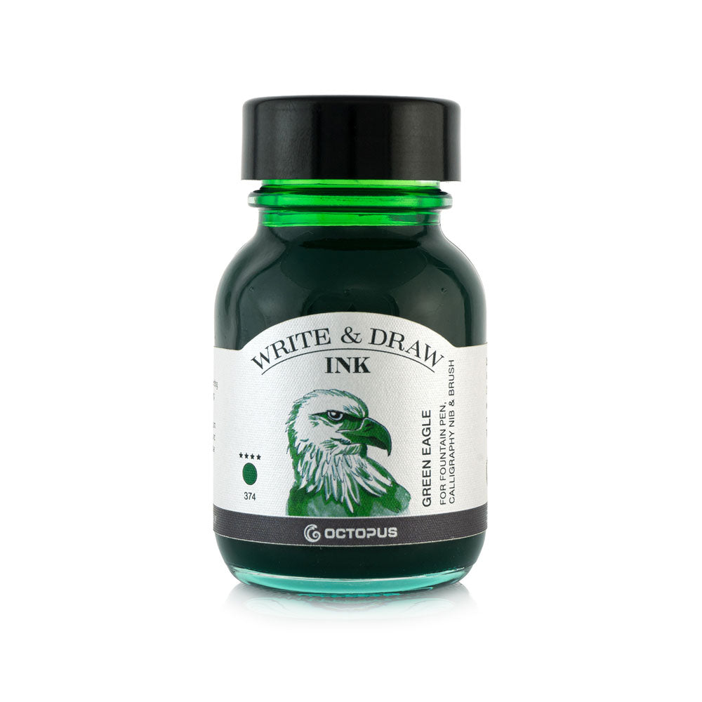 Octopus Fluids Write and Draw Ink 374 Green Eagle 50ml - Cafe Supply