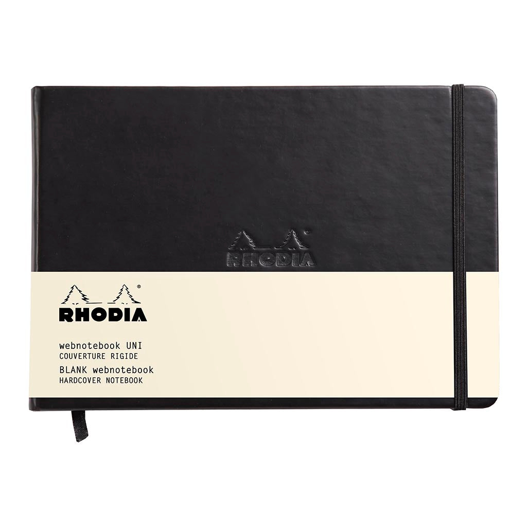 Rhodia Webnotebook Landscape A5 Blank Black - Cafe Supply