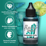 Octopus Fluids Resin Ink Swimming Pool Turquoise 30ml - Cafe Supply