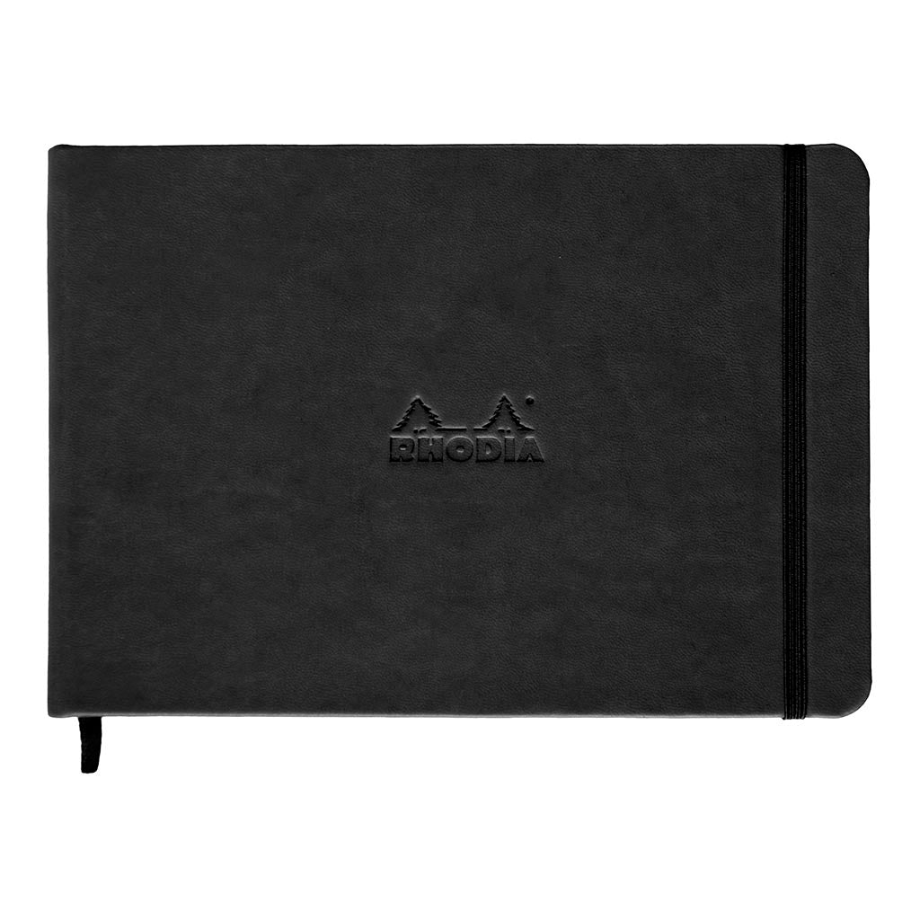 Rhodia Webnotebook Landscape A5 Dotted Black - Cafe Supply