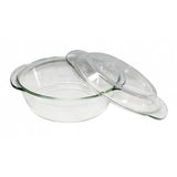 Glass Casserole Dish With Lid Round 2L - Cafe Supply